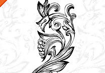 免費觀賞花卉元素矢量