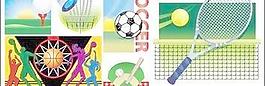 各種體育教材插圖矢量矢量