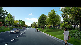 新建公路綠化帶