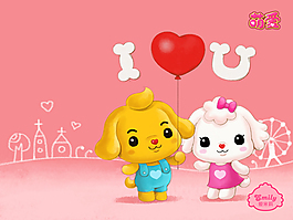 愛(ài)米莉PSD卡通素材