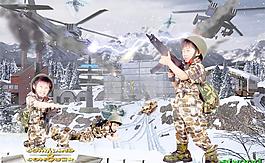 免費(fèi)下載 psd野戰(zhàn)相本兒童模版