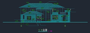 別墅建筑CAD施工圖