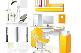 文具办公用品矢量