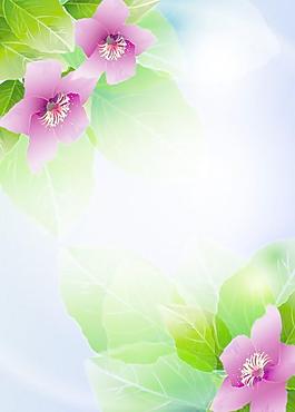 美麗的花朵矢量素材3