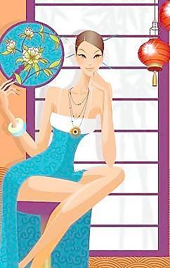 經典的漂亮女性矢量素材