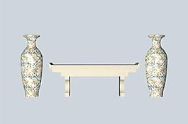 辦公家具花瓶3D模型
