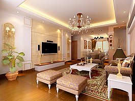 現(xiàn)代歐式客廳裝修