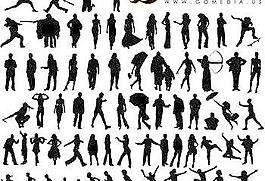 產生的向量gomedia SET8各種人物素描