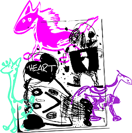 驢插畫矢量