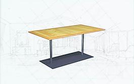 國際主義家具桌子0313D模型