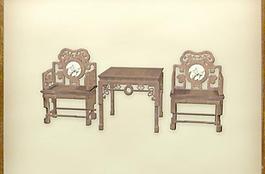 中國古典家具古典家具組合0133D模型