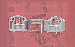 現(xiàn)代主義風(fēng)格之家具組合3D模型組合035