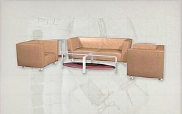 現(xiàn)代主義風(fēng)格之家具組合3D模型組合009