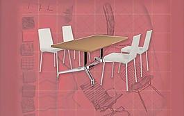現(xiàn)代主義風格之家具組合3D模型組合001