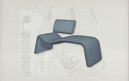 現(xiàn)代主義風(fēng)格之沙發(fā)3D模型沙發(fā)021