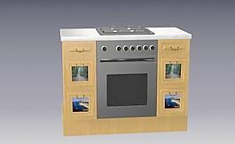 櫥具典范之櫥柜3D模型B-028