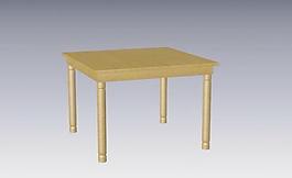 當(dāng)代 、現(xiàn)代家具桌子3D模型e-016