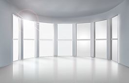 辦公樓建筑矢量圖