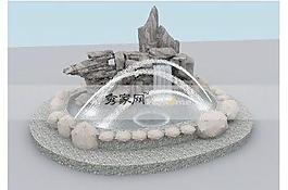 假山加喷泉