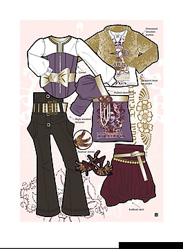 時尚清爽女士服裝設計
