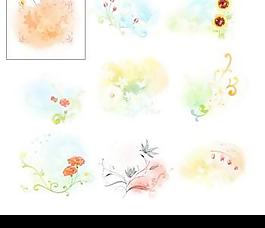 美麗的花朵矢量