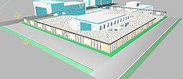 住宅小區(qū)整套3D模型MAX源文件帶材質(zhì)貼圖