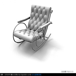 3D時尚搖椅模型