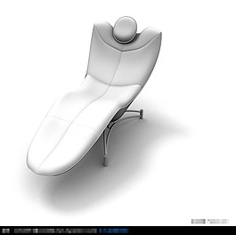 3D时尚躺椅模型