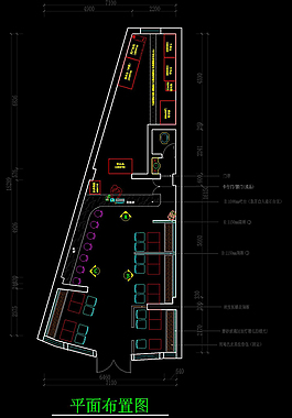 漢堡店設計CAD施工圖