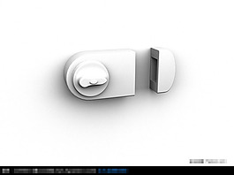 3D门锁模型