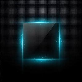藍黑色炫光logo背景板