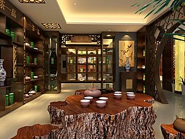 高檔的中式茶葉店