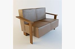 簡約沙發(fā)3D模型