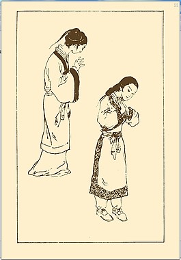 中國歷代服飾白描