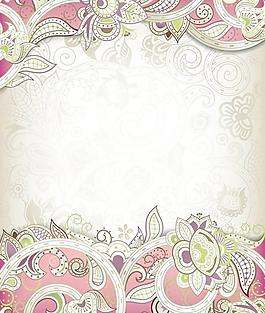 華麗的古典花紋矢量素材3