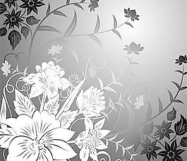趨勢(shì)花畫(huà)線矢量素材