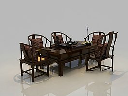 復(fù)古中式餐桌