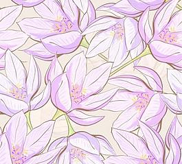 美麗的花朵背景矢量素材05