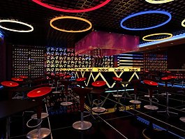 现代时尚的夜店装饰