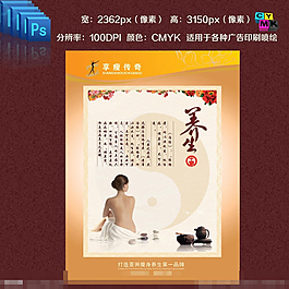 艾灸養(yǎng)生展板