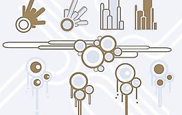 線條設計元素矢量素材