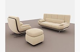 現代沙發3D模型