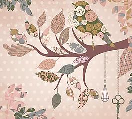 鳥(niǎo)圖案矢量素材3