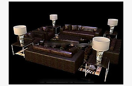 現(xiàn)代沙發(fā)3D模型