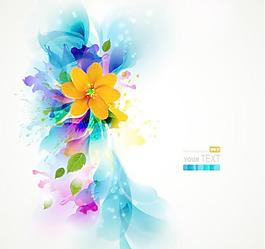 華麗的時尚花紋矢量素材02