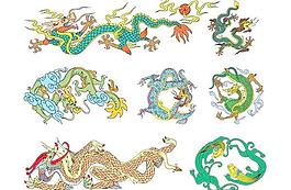 中國古代龍紋矢量素材10