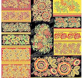 古典花紋矢量素材3花邊圖案系列