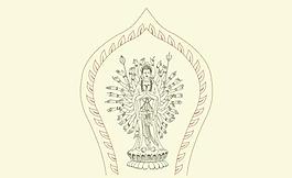矢量觀音線圖