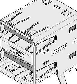 USB型雙插座剪貼畫