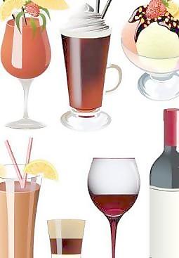 雞尾酒和夏季糖果集